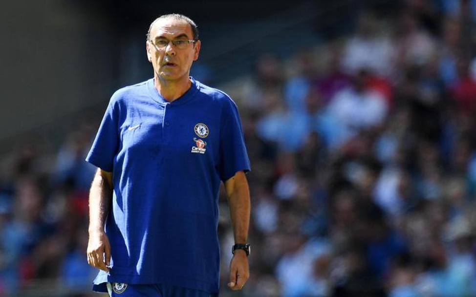 Maurizio Sarri, allenatore del Chelsea. Epa